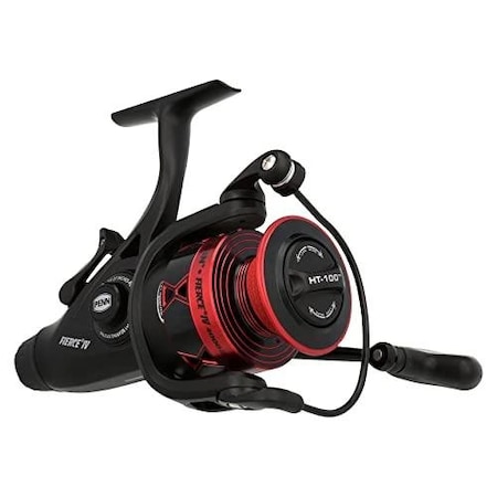 Penn Fierce Iv Spinning Reels, Size 4000 BlackRed, 621, 5 Bearings 15 Drag FRCIV4000LL